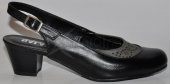 Dámske kožené sandálky Galant 8928 - čierne
