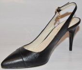 Dámske kožené sandálky Di Marco 9004 - čierne