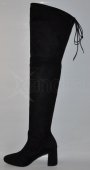 Dámske strečové čižmy nad kolená PRIMA 9511 - čierne