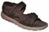 Pánske kožené sandále Bull Boxer 9751- tmavo hnedé