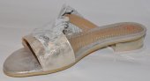 Dámske kožené vsuvky Olivia Shoes  DSL057 - 9797 - zlato strieborné