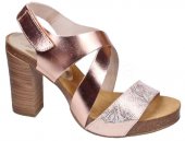 Dámske kožené sandálky Presso 10251 - bronzové