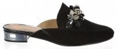 Dámske kožené vsuvky Olivia Shoes DSL2112-018 - 10461 - čierne