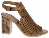 Dámske kožené sandálky Olivia Shoes 11015 - 10487 - hnedé