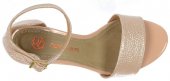 Dámske kožené sandálky Olivia Shoes  2050 - 10642 - pudrové