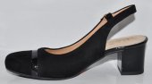 Dámske kožené sandálky 10756 - čierne