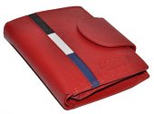 Dámska kožená peňaženka 11137 - červená