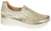 Dámske kožené poltopánky Olívia Shoes DTE3316 - 11342 - zlaté
