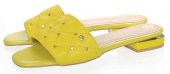 Dámske kožené vsuvky Olivia Shoes DSL2206 - 11506 - žllté