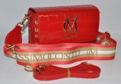 Dámska kožená kabelka Massimo Conti 11575 - červená