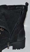 Dámske kožené kotničky Olivia Shoes 11619 - čierne