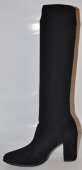 Dámske kožené elastické čižmy Prima 11660 - čierne