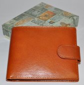Pánska kožená peňaženka 11727 - prírodná hnedá
