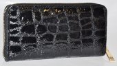 Dámska kožená peňaženka Massimo Conti 11740 - čierna kroko