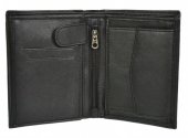 Pánska kožená peňaženka Grosso 11828 - čierna prešívaná