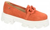 Dámske kožené poltopánky Olivia Shoes 2308 - 11868 - oranžové