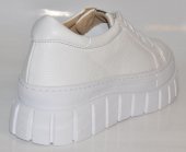 Dámske kožené poltopánky - tenisky Olivia Shoes 3298 - 11867 - biele