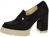 Dámske kožené  poltopánky Olivia Shoes 11947 - čierne