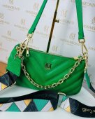 Dámska kožená kabelka Massimo Conti 11976 - zelená