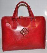 Dámska kožená taška Massimo Conti 12000 - červená