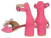 Dámske kožené sandálky Olivia Shoes DSA036 - 12046 - ružové