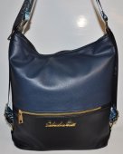 Dámska kabelka - ruksak 12145 - čierno modrá
