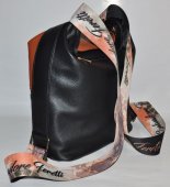 Dámska kabelka - ruksak 12146 - čierno hnedá