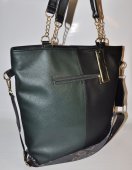 Dámska kabelka 12150 - čierno zelená