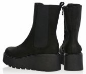Dámske kožené nízke čižmy Olivia Shoes 12177 - čierne