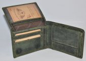 Pánska kožená peňaženka jeleň 12292 - zelená
