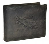 Pánska kožená peňaženka ryba 12295 - zelená