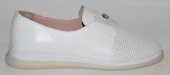 Dámske kožené mokasínky Olivia Shoes 12425 - biele