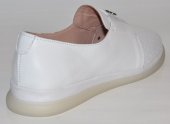 Dámske kožené mokasínky Olivia Shoes 12425 - biele
